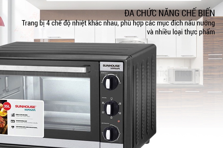 Lò nướng Sunhouse Mama SHD4235 (35L) - Hàng chính hãng