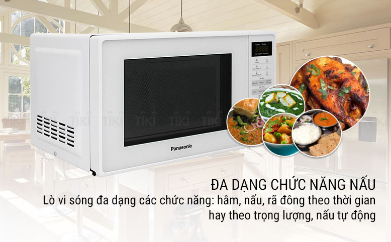 Lò Vi Sóng Điện Tử Panasonic NN-ST25JWYUE (20 Lít) - Hàng Chính Hãng - Trắng