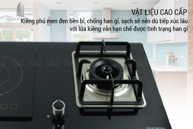Bếp Âm Kết Hợp Gas - Từ Kepler Cook KL 201C (78cm) - Hàng Chính Hãng