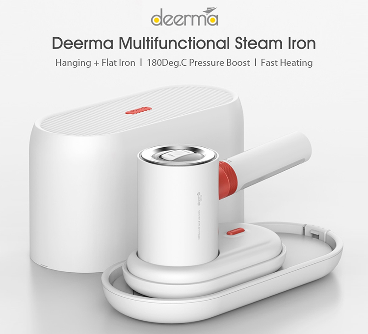 Xiaomi Deerma Multifunctional Steamer Ironing Machine DEM-HS200 Travel Hanging Flat Iron Intelligent Preheating System