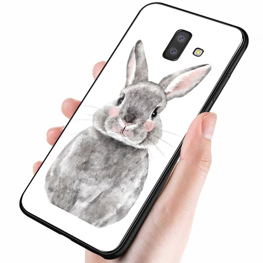 Ốp kính cường lực cho điện thoại Samsung Galaxy J6 - dễ thương muốn xỉu MS CUTE056