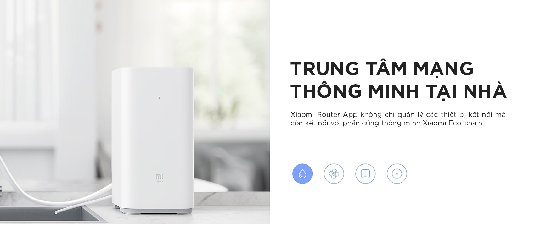 Bộ Phát Sóng Wifi Xiaomi Router Gen 3 Băng Tầng Kép AC1200 128MB - Hàng Chính Hãng