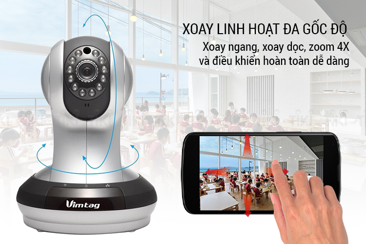 Camera IP Wifi HD720P Vimtag VT361 - Hàng Chính Hãng