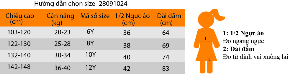 Đầm Bé Gái Sát Nách VTA Kids BG51003-2 - Xanh Dương (Size 2)