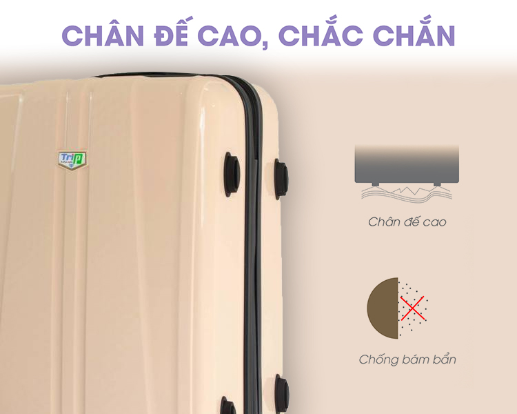 Vali Nhựa Dẻo TRIP PP103 - Vàng