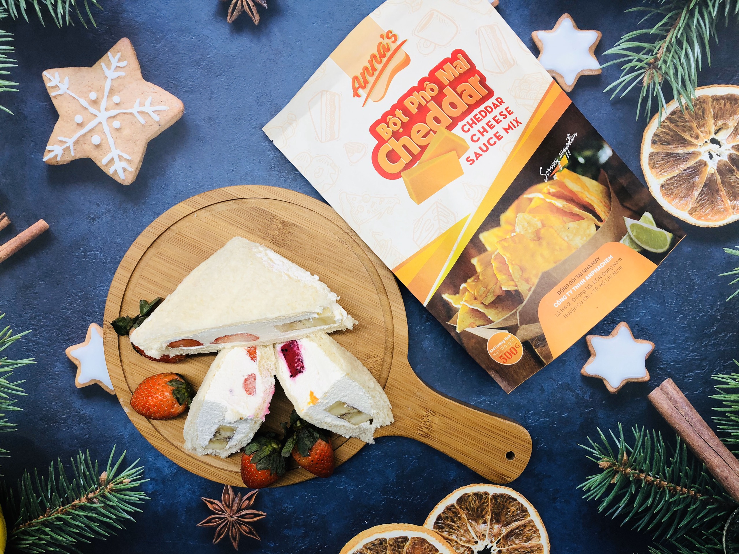 Bột Phô Mai Cheddar Úc túi 500G - Bột phô mai thượng hạng làm bánh, sốt nguyên liệu nhập khẩu từ Úc