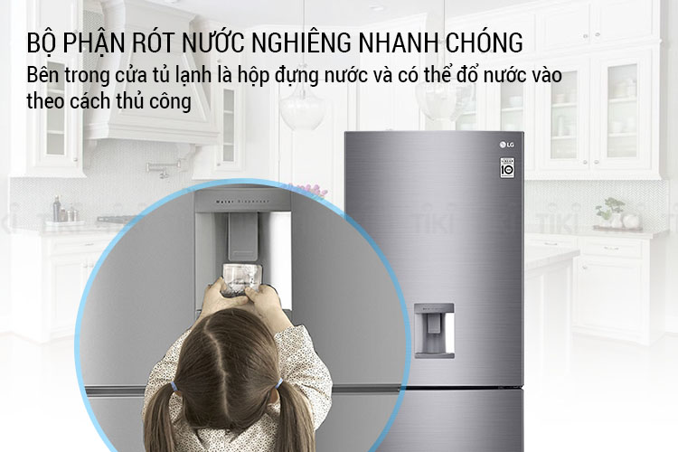 Tủ Lạnh Inverter LG GR-D400S (393L) - Hàng chính hãng 