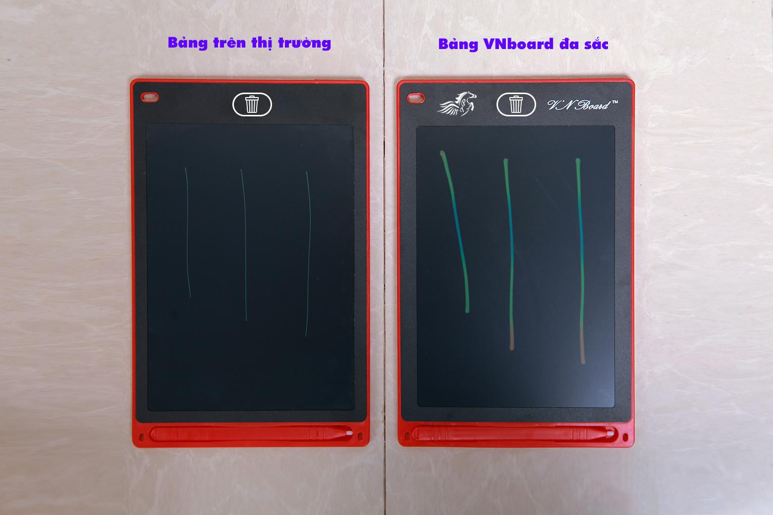 Bảng Viết, Vẽ Thông Minh Tự Xóa VNBoard Đa Sắc 8.5 inch 3