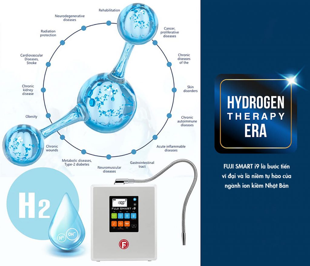 Fuji Smart i9 là bước tiến vĩ đại ngành lọc nước điện giải với nước ion kiềm siêu Hydro chăm sóc sức khỏe toàn diện