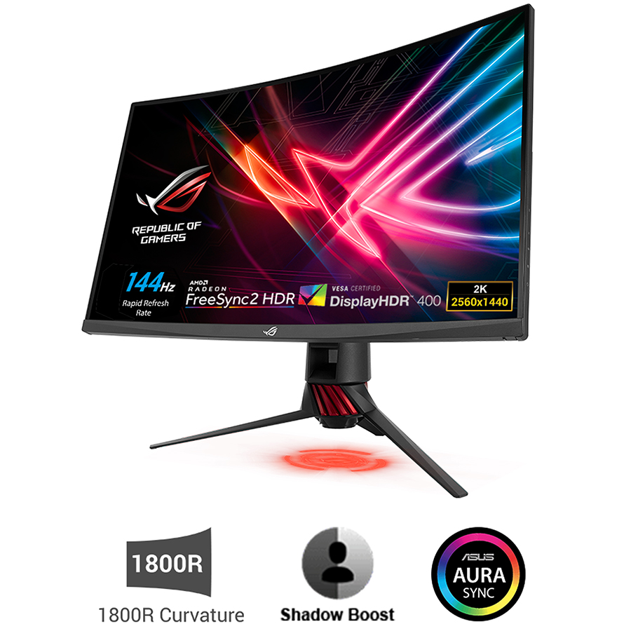 Màn Hình Cong Gaming Asus ROG STRIX XG32VQR 32 inch WQHD (2560x1440) 4ms 144Hz FreeSync VA - Hàng Chính Hãng