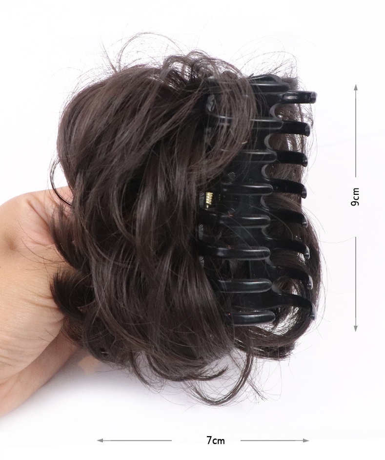 Tóc giả búi kẹp ngoạm B06 FREESHIP búi ngoạm xoăn rối, búi kẹp tóc giả