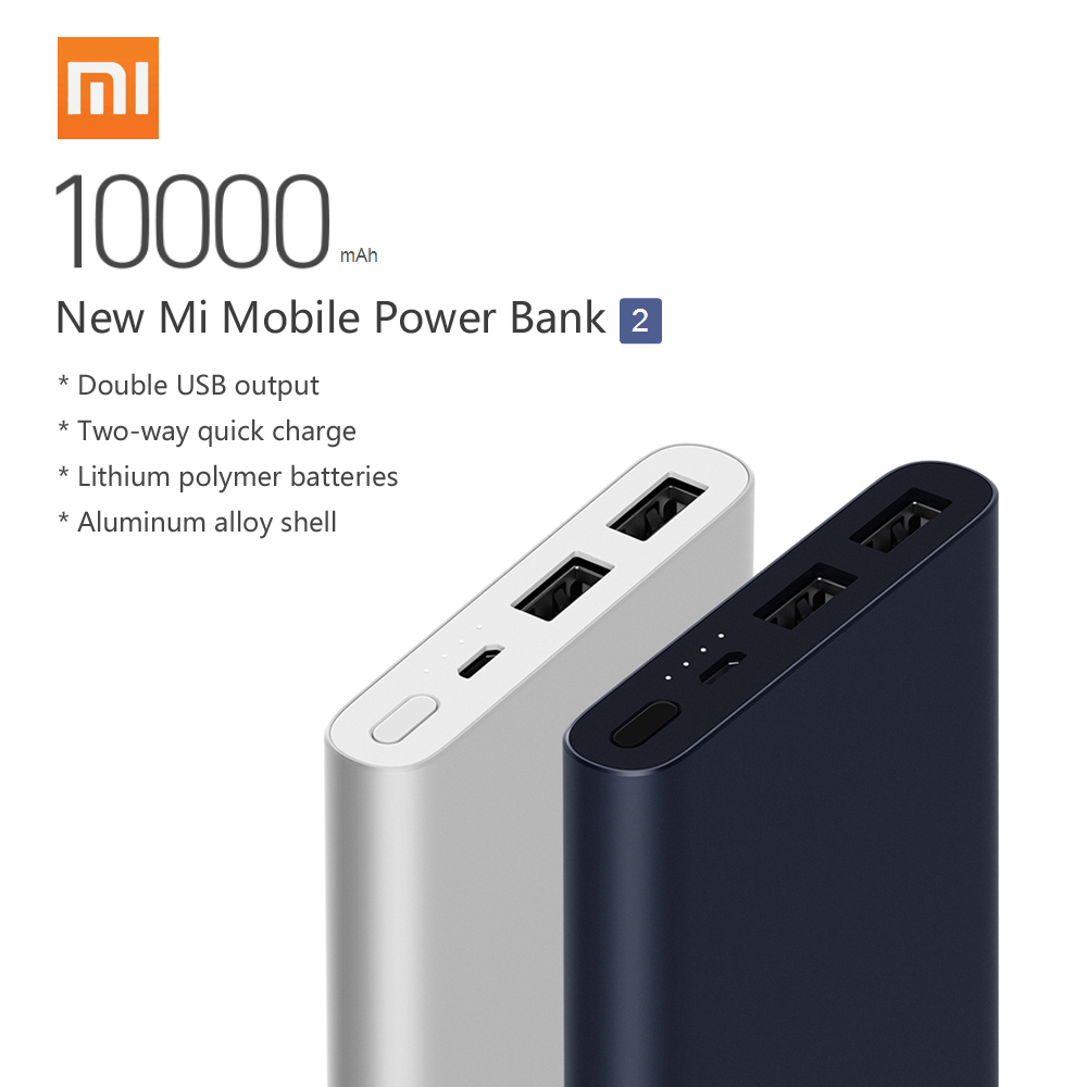 Pin Sạc Dự Phòng 2 Cổng USB Xiaomi Mi Power Bank 2 (10000mAh)