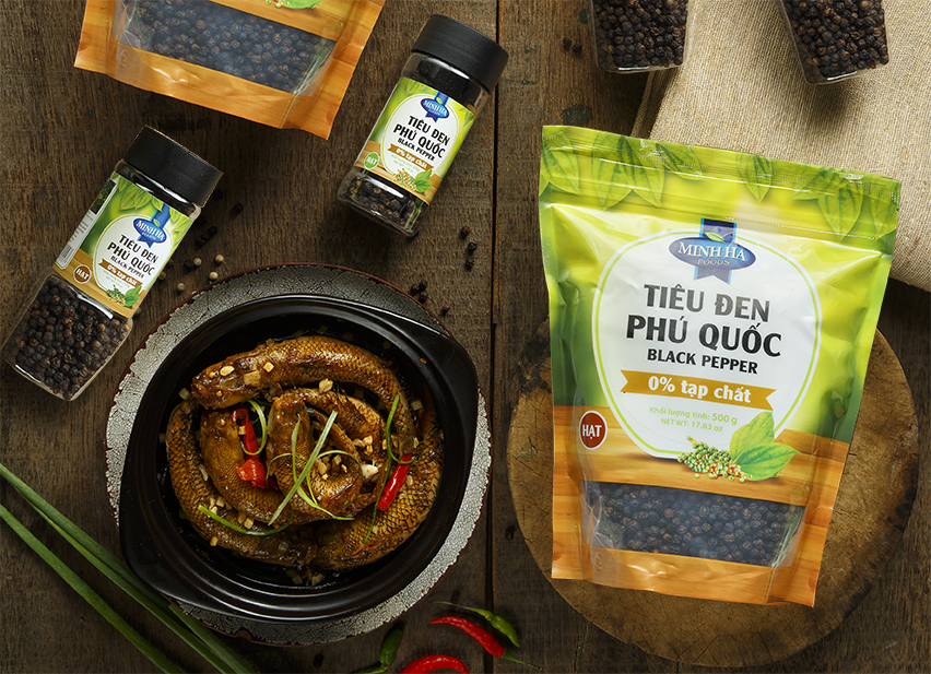 Tiêu đen hạt Phú Quốc Minh Hà 500g