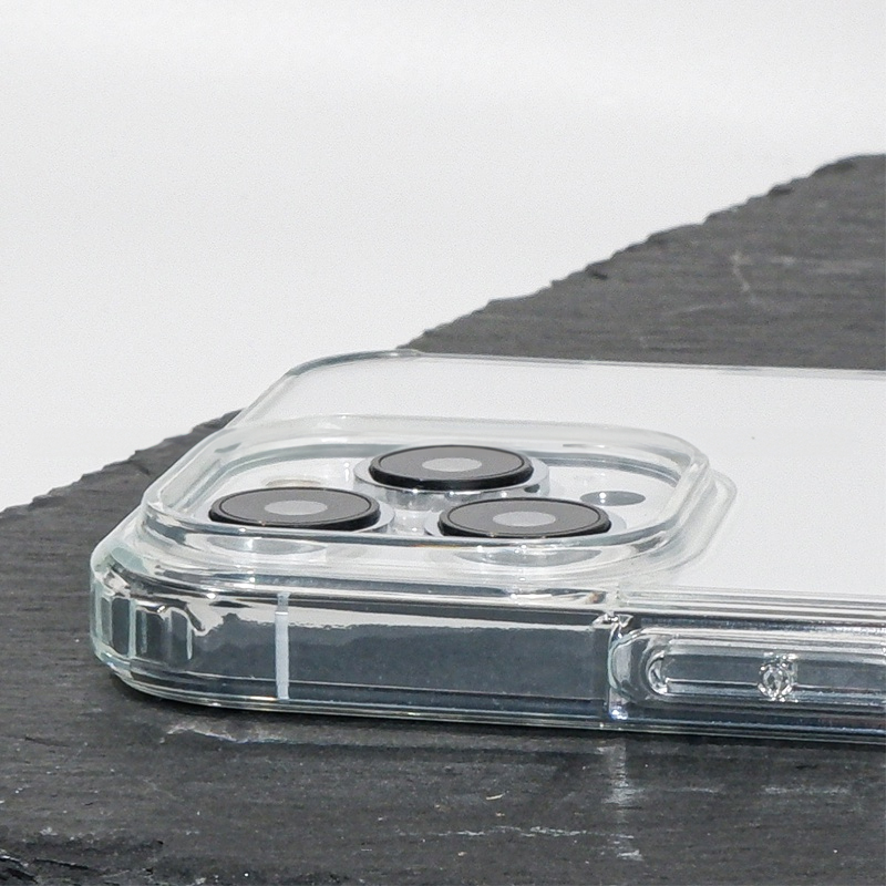 Ốp lưng giảm sốc chống va đập chống ố vàng cho iPhone 15 Pro Max / 15 Pro / 15 Plus / iP 15 hiệu X-level ICE Crystal trang bị đệm khí ẩn bốn góc, Mặt lưng PC chống ố vàng - Hàng nhập khẩu