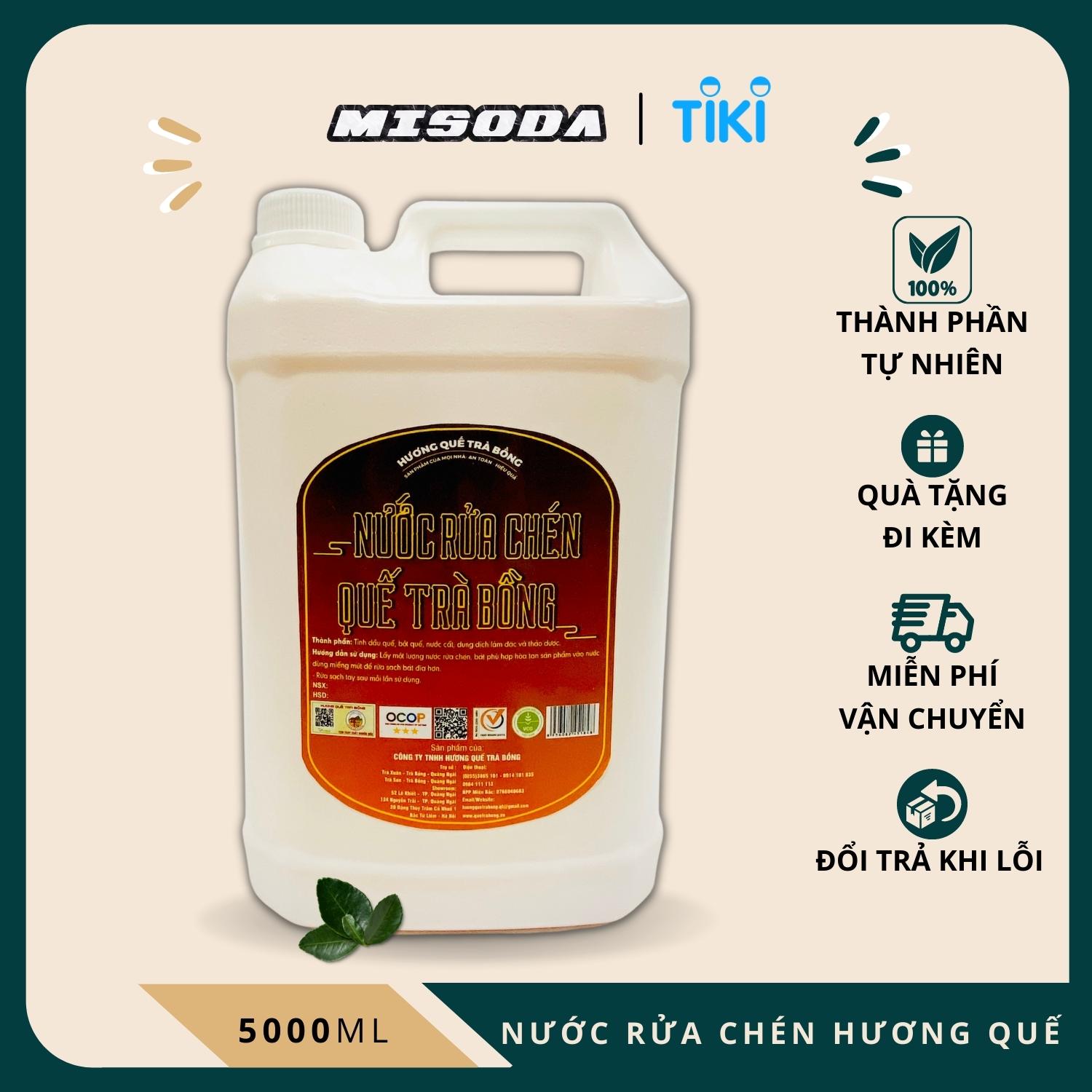 nước rửa chén bát hương quế trà bồng 1000ml 5000ml, thành phần tự nhiên 2