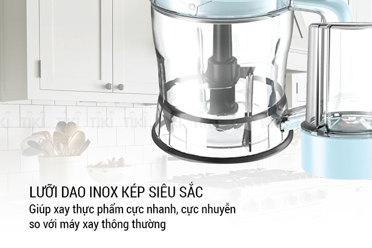 Máy Xay Sinh Tố Đa Năng Sunhouse Mama SHD5341 (500W - 1.2 Lít) - Xanh - Hàng Chính Hãng