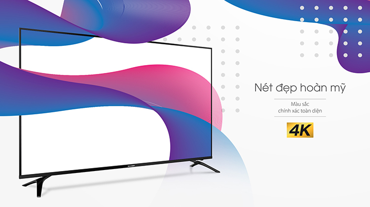 Android Tivi Sharp 4K 70 inch 4T-C70AL1X  - Hàng chính hãng