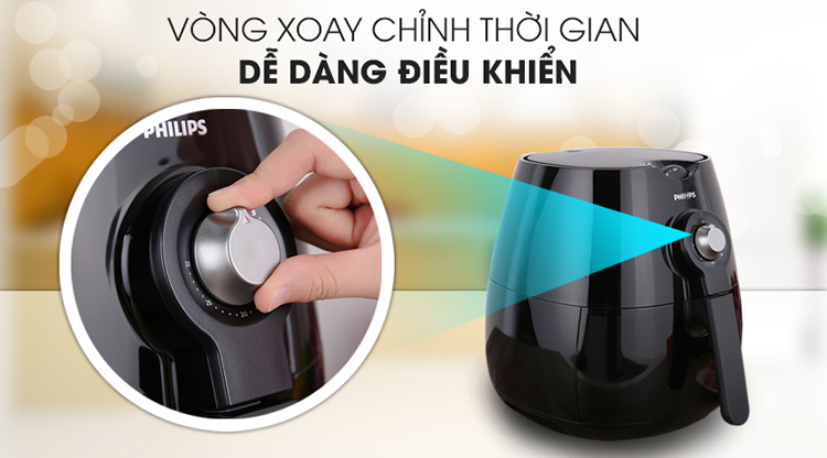 Nồi Chiên Không Dầu Philips HD9218 (1425W) - Hàng Chính Hãng