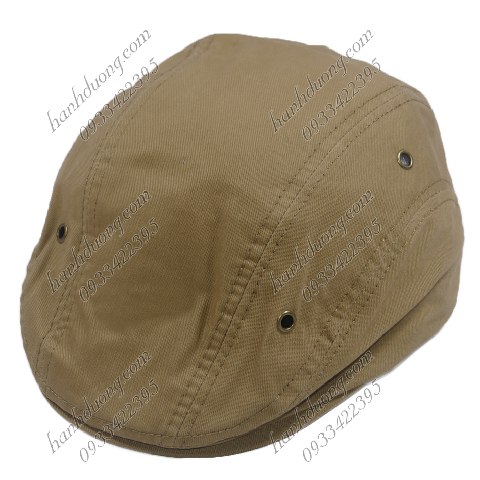 Nón beret nam mũ mỏ vịt người lớn, nón bê rê nam trơn không thêu logo, chất liệu vải kaki 2 lớp bền đẹp - Hạnh Dương