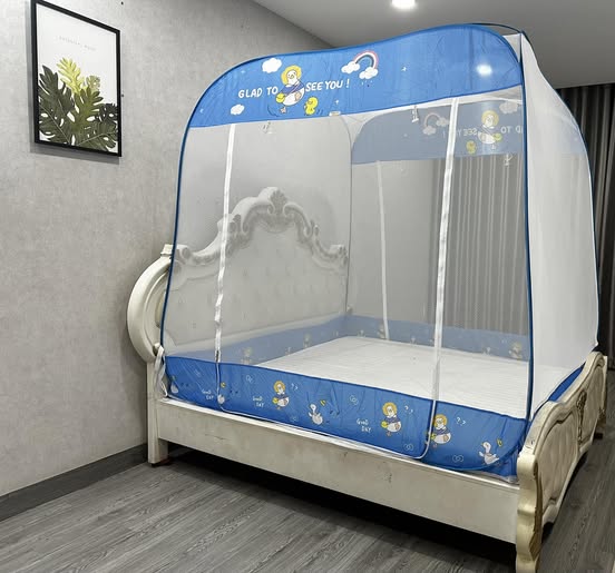 Màn Chụp Đỉnh Vuông Cao Cấp Mộc Miên ( Hình thật )