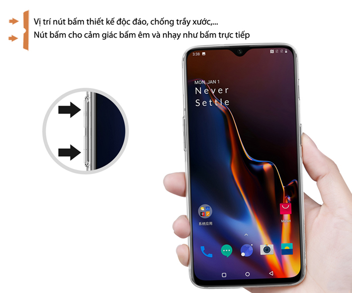 Ốp lưng OnePlus 6T Nillkin TPU Nature
