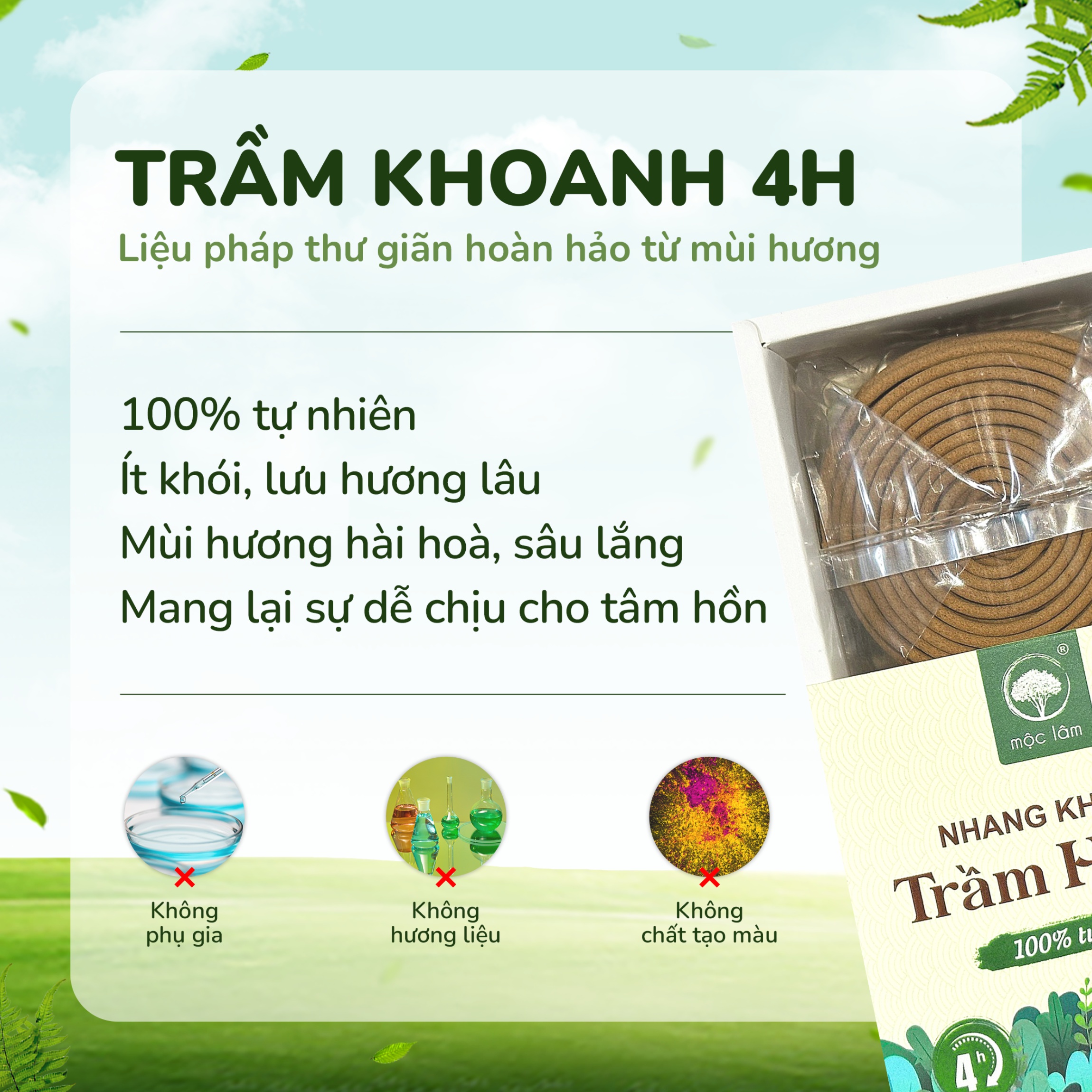 Nhang Khoanh Trầm Hương 4 Giờ 40 Khoanh MỘC LÂM Nhang Trầm Vòng Tự Nhiên Trầm Xông Nhà Thư Giãn