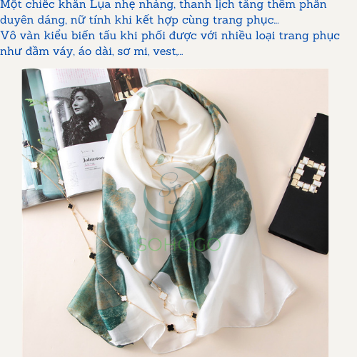 [VIDEO]- Khăn lụa choàng cổ dáng dài cao cấp 180x90cm- Quà tặng ý nghĩa cho phái đẹp- CHỌN MẪU