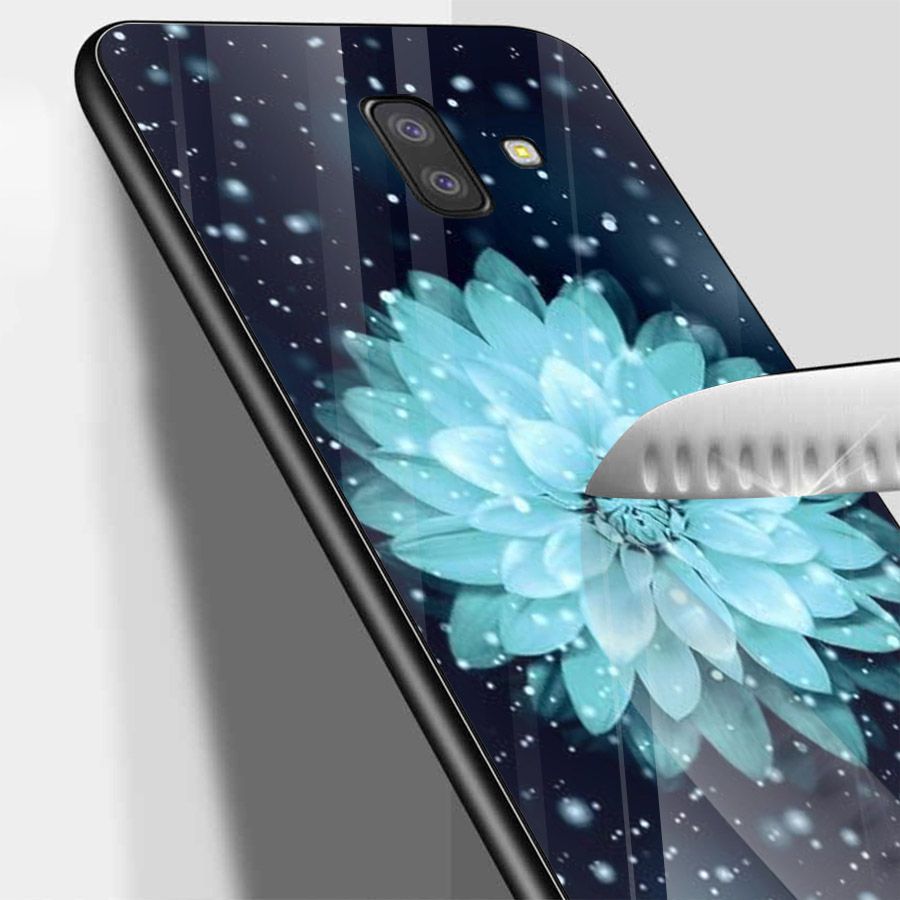 Ốp kính cường lực cho điện thoại Samsung Galaxy J6 - Đủ nắng thì hoa nở MS DNTHN001