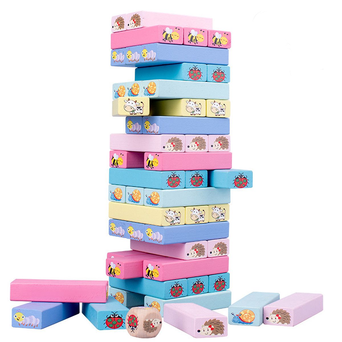 Bộ rút gỗ màu sắc in hình con vật