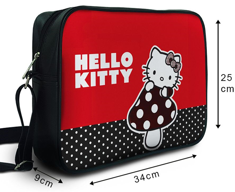 Túi Đeo Chéo Unisex Hộp Hello Kitty Trên Cây Nấm TCCT022
