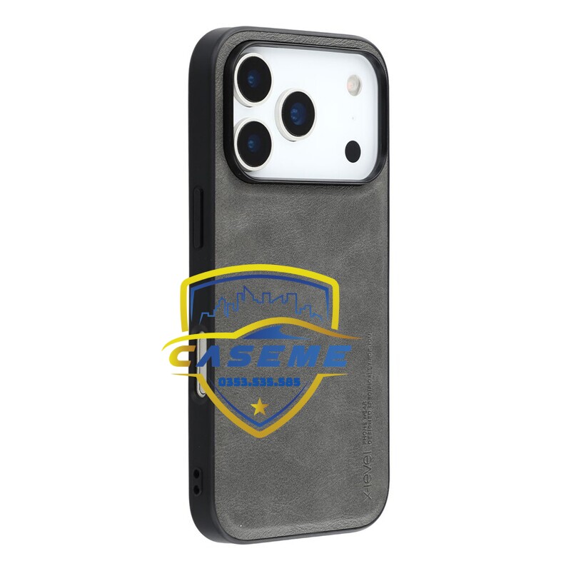 Ốp lưng da dành cho iPhone 17, iPhone Air, iPhone 17 Pro, iPhone 17 Pro Max hiệu X-Level – Mỏng 1.5mm, chống sốc, chống vân tay - Hàng Chính Hãng