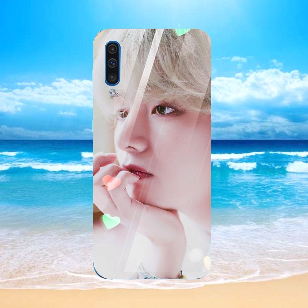 Ốp điện thoại kính cường lực cho máy Samsung Galaxy A7 2018/A750 - bts MS BTSND1077