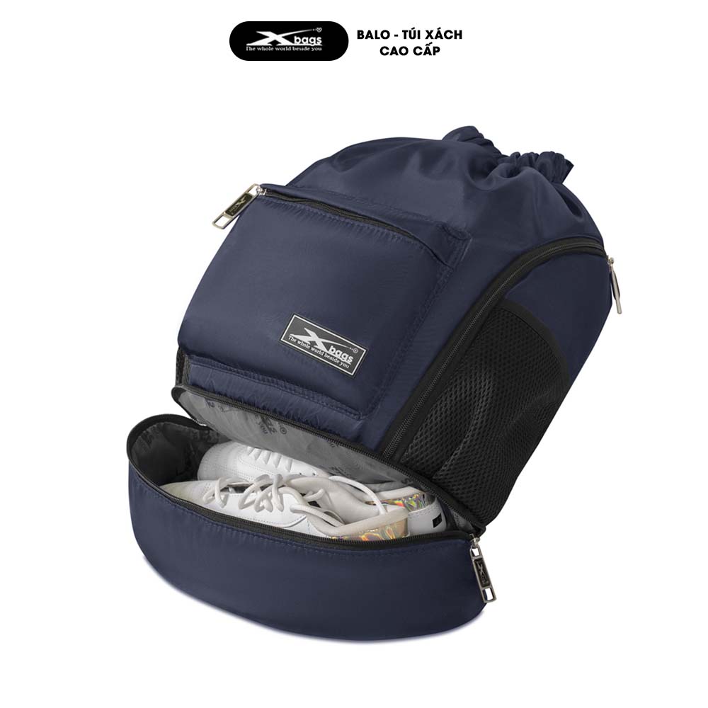 Balo Dây Rút Thể Thao Chống Nước, Xbags Wisdom Xb6005, Nhiều Ngăn, Siêu Nhẹ, Có Ngăn Đựng Giày Riêng, Màu Xanh Năng Động Cá Tính!
