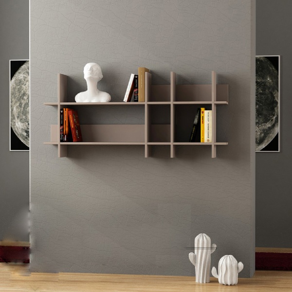 Kệ Sách Treo Tường 1,5m màu nâu