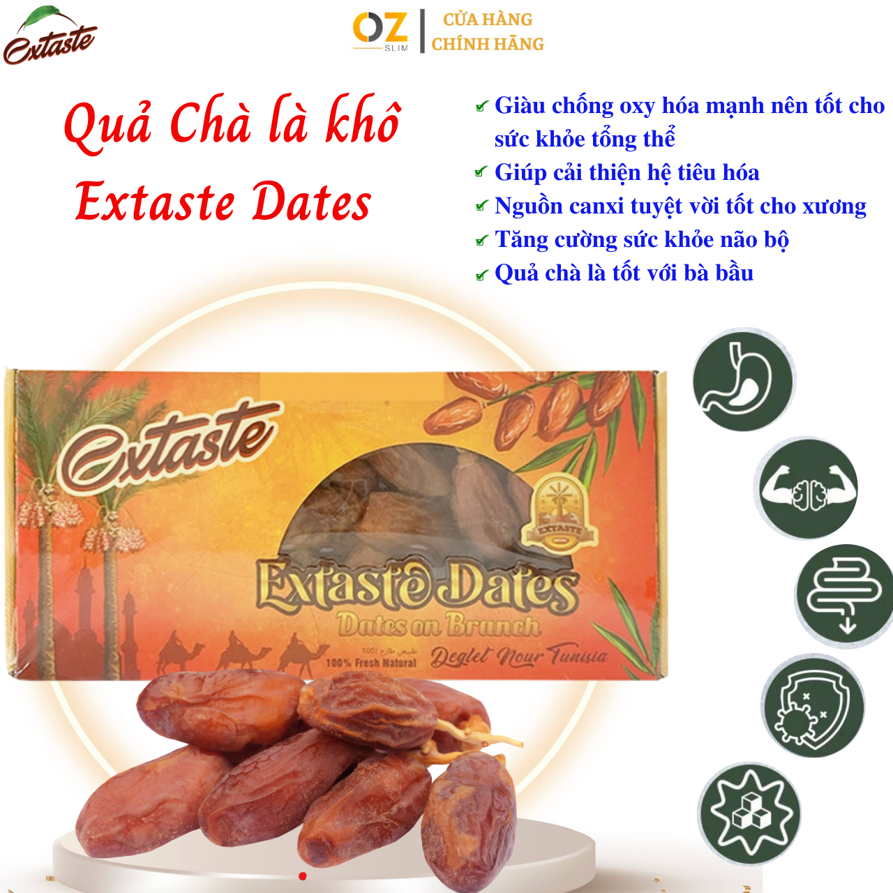 Quả Chà Là Khô Extaste Dates