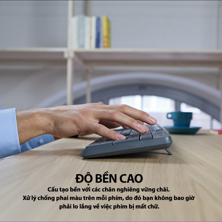Bộ Bàn Phím Và Chuột Không Dây Logitech MK235 - Hàng chính hãng