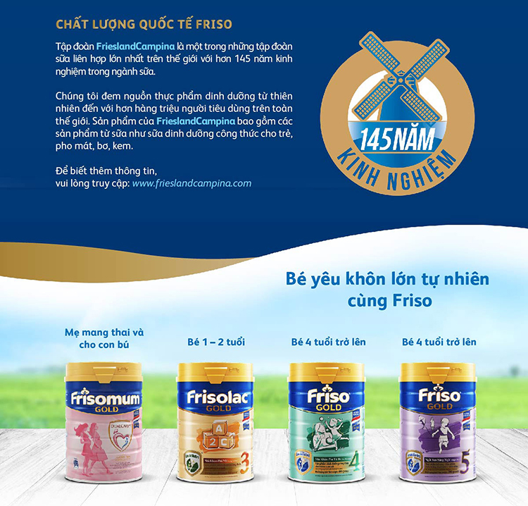 Sữa Bột Friso Gold 1 900g