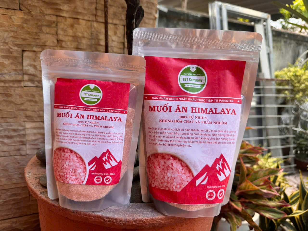 Muối Hồng Himalaya Nhập Khẩu Pakistan Loại Mịn (Túi 1kg)