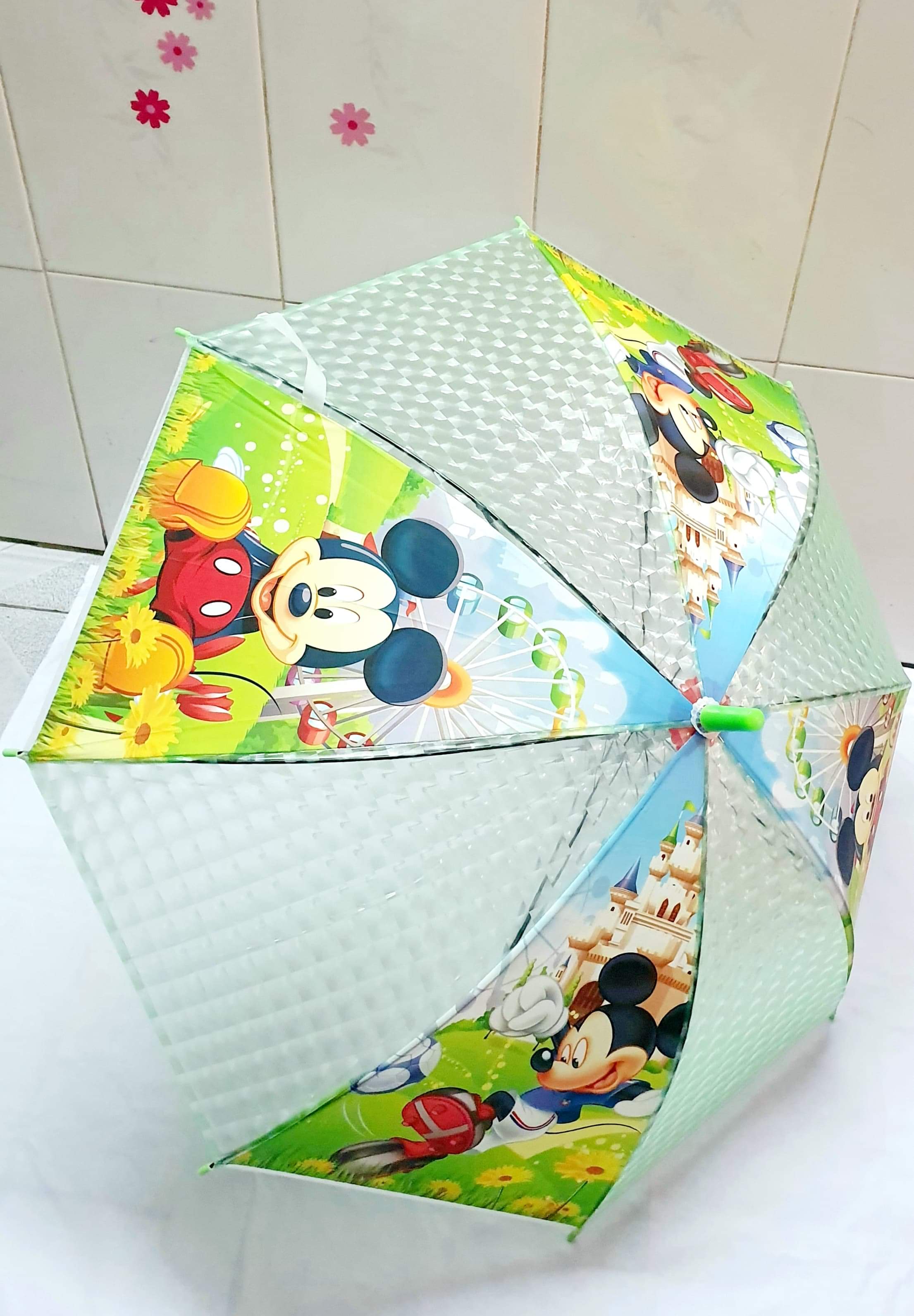 dù che mưa nắng cho bé in họa tiết hoạt hình 3d dễ thươngmàu và hình ngẫu 3