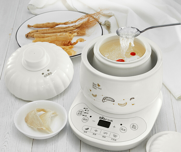 Bear (bear) Bird's Nest stewed electric cooker electric cooker water stewed ceramic liner mini soup pot DDZ-B06R1 0.6L