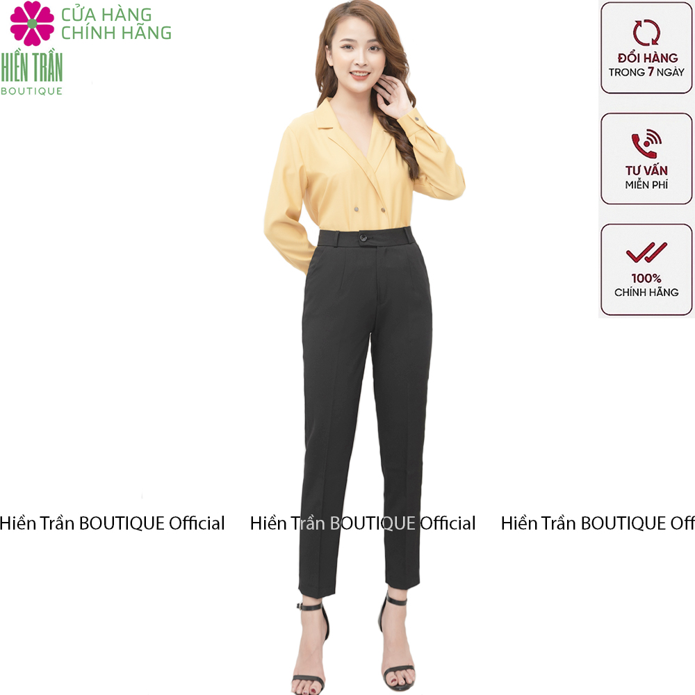 Quần tây nữ Hiền Trần BOUTIQUE chất vải cao cấp 3 màu, âu công sở mặc tôn dáng