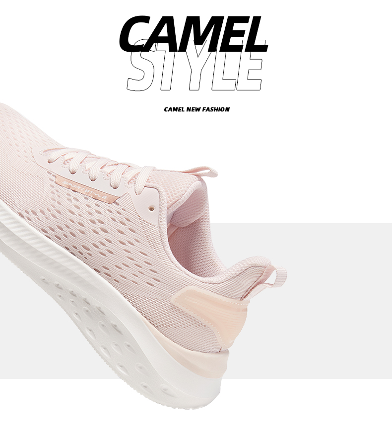 Giày thể thao nữ sneaker CAMEL CROWN lưới nhẹ thoáng khí (METEOR)