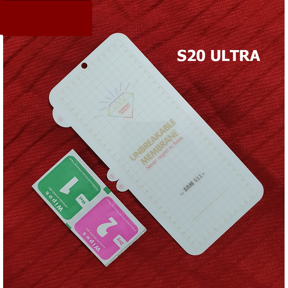 Miếng dán film PPF cho Samsung S20 Ultra, S21 Ultra full màn hình cao cấp ( hàng chính hãng)