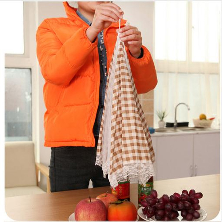 Grid Style Lace Kitchen Food Dish Cover Umbrella Folded Hygiene Health