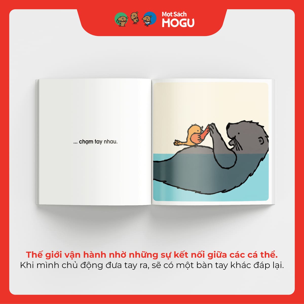 Truyện Ehon bé 1-2-3 tuổi - Chạm tay nhau