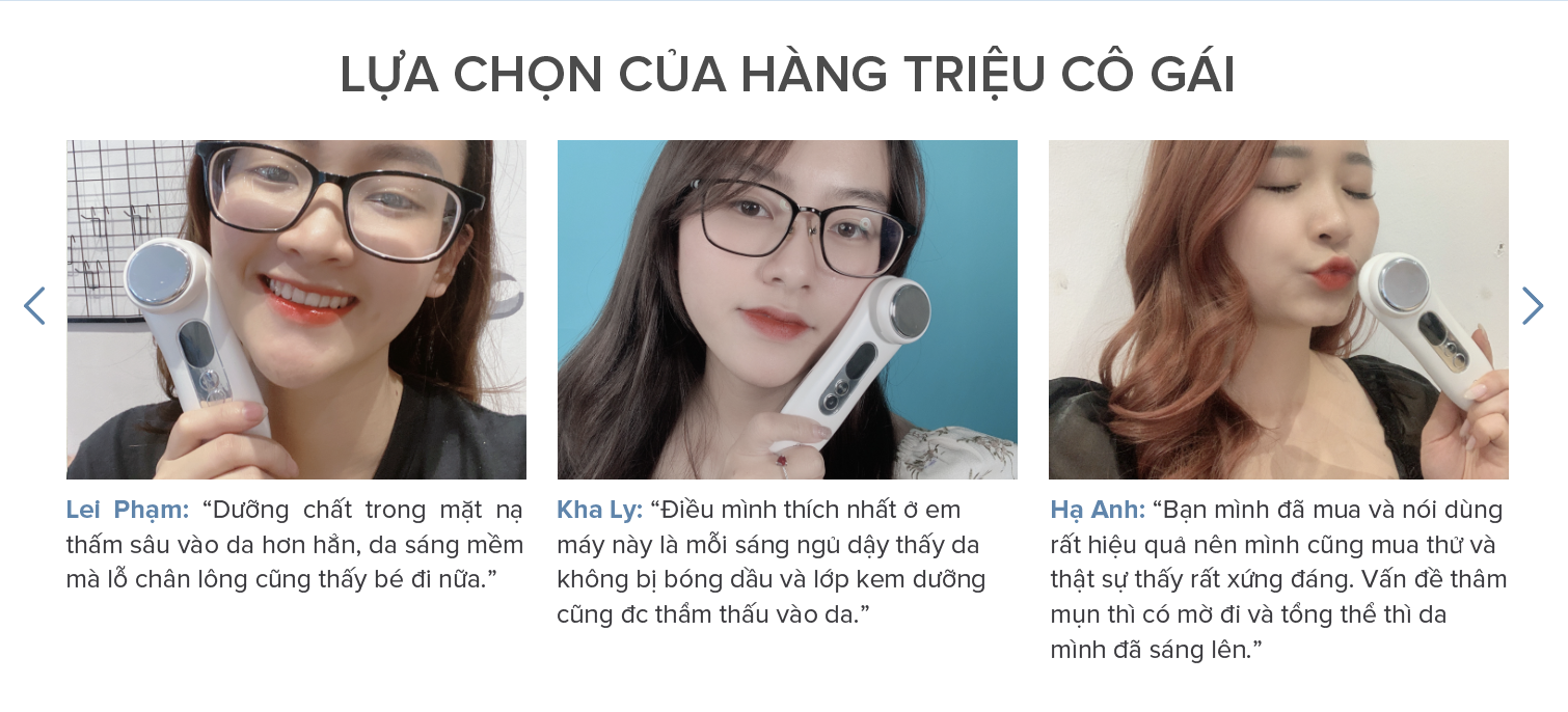 Hàng triệu cô gái tin dùng máy đẩy tinh chất maxcare max888