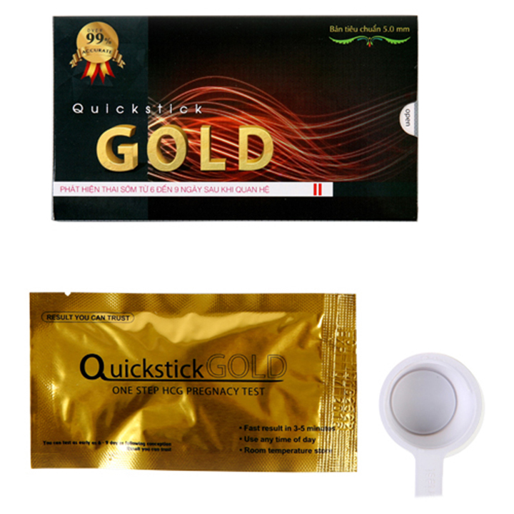 Bộ 3 Que thử thai Quickstick Gold 5mm 1