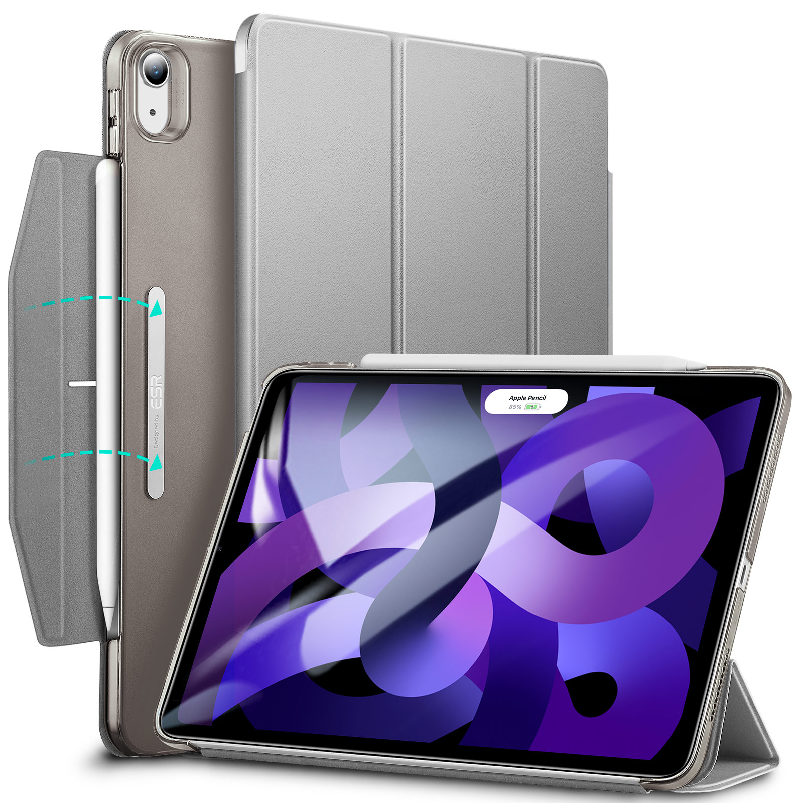 Bao Da Dành Cho iPad Air 4/ Air 5/ Air 6 ESR Ascend Trifold Hard Case - Hàng Chính Hãng