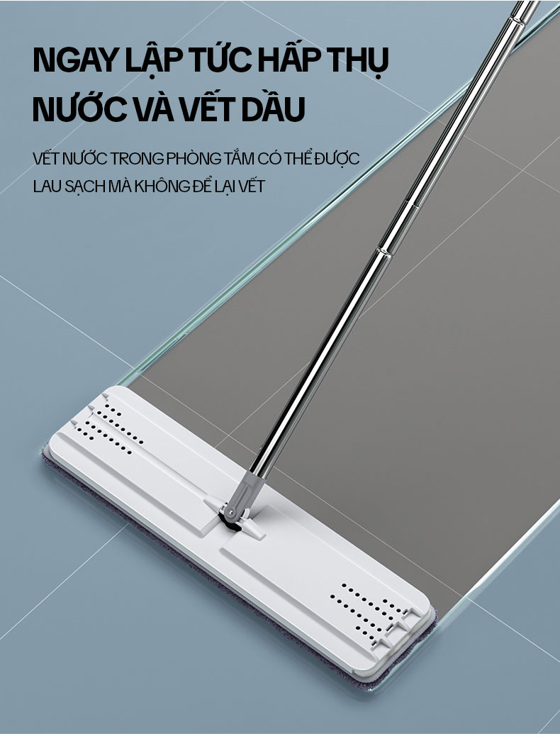 Bộ Cây Lau Nhà KITIMOP C6 PLUS-PRO, Thùng Lau Nhà Tự Vắt Thông Minh, Chổi Lau Nhà Xoay 360 Độ, Lau Sàn Làm Sạch