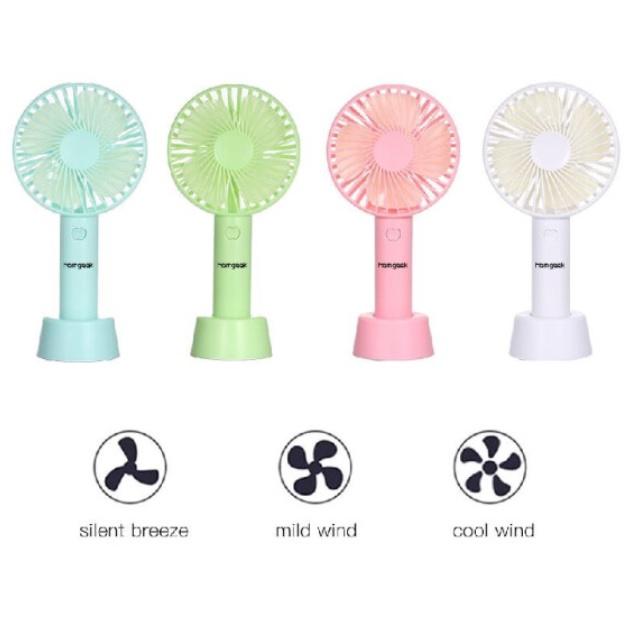Quạt USB Mini Cầm Tay HOMEGEEK 3 Tốc Độ Tùy Chỉnh